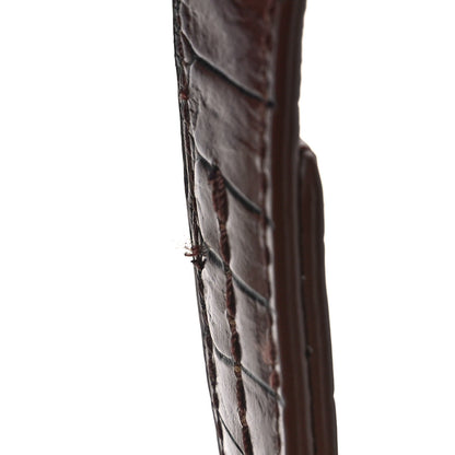 3.1 Phillip Lim Calfskin Crocodile Embossed Pashli Saddle Belt Bag Cognac 10 of 10