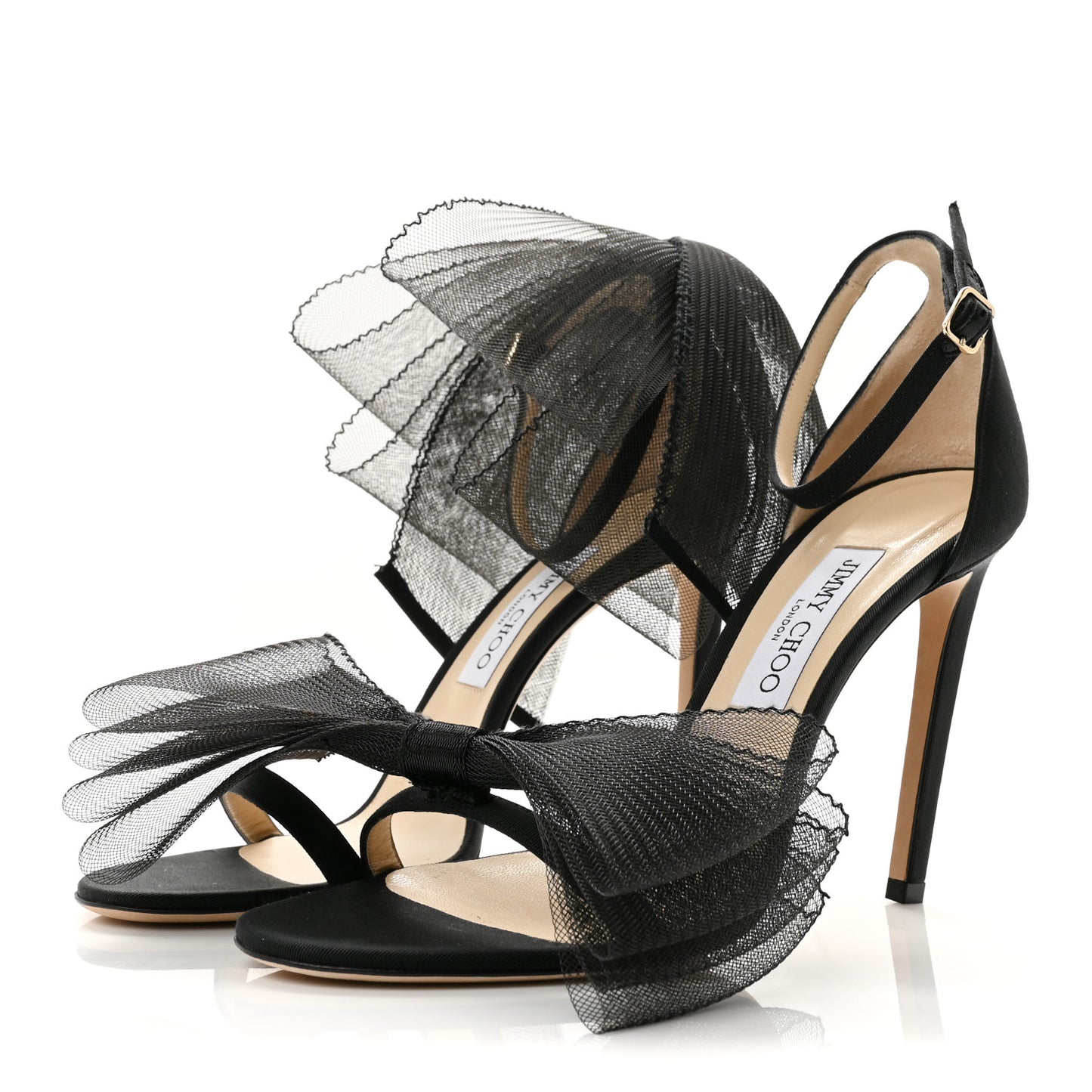 Grosgrain Aveline Bow 100 Sandals 40 Black