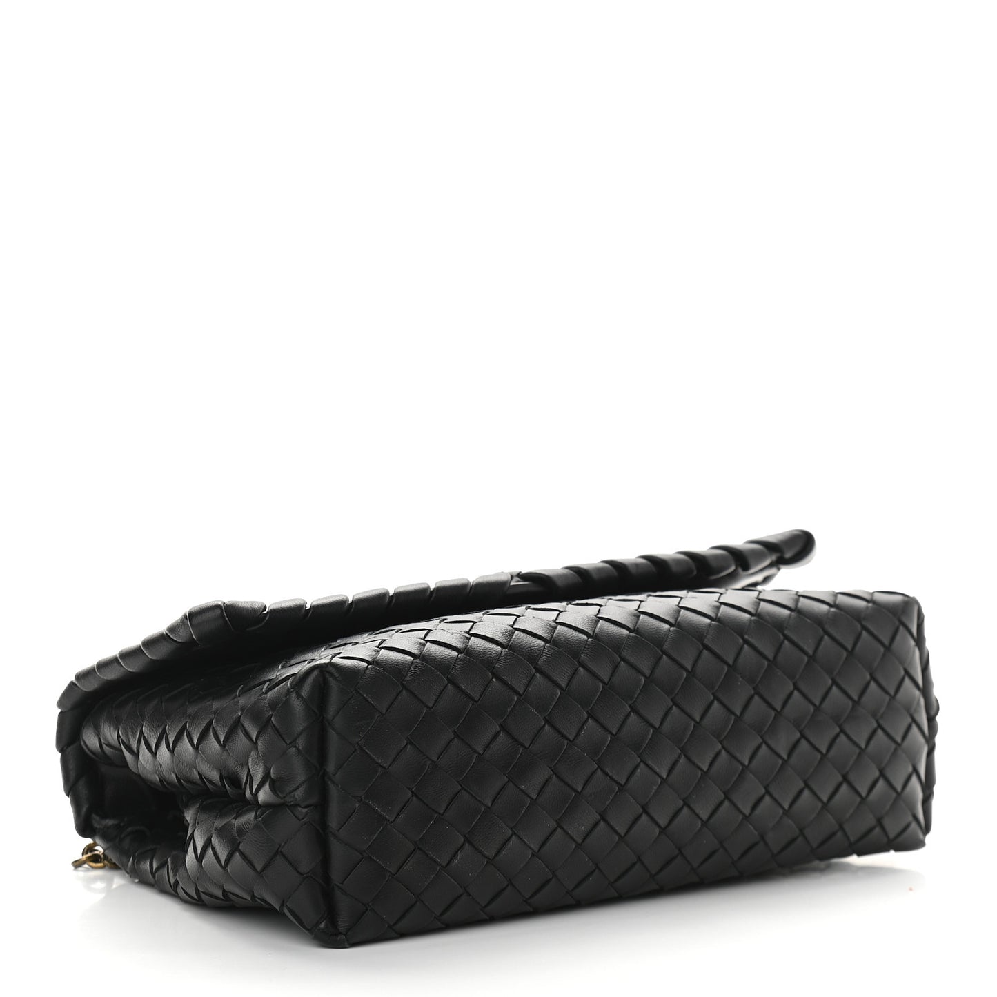 Nappa Intrecciato Baby Olimpia Shoulder Bag Black