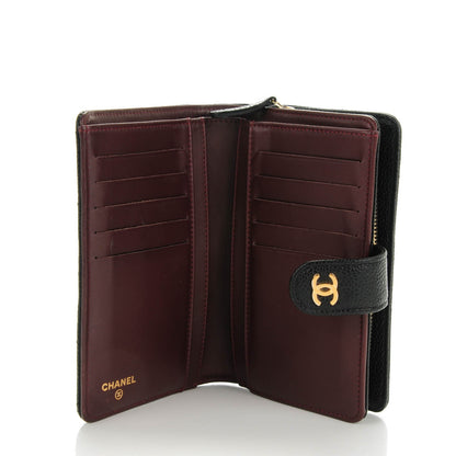 Chanel Caviar Quilted Zipped Pocket Wallet Black 5 of 9