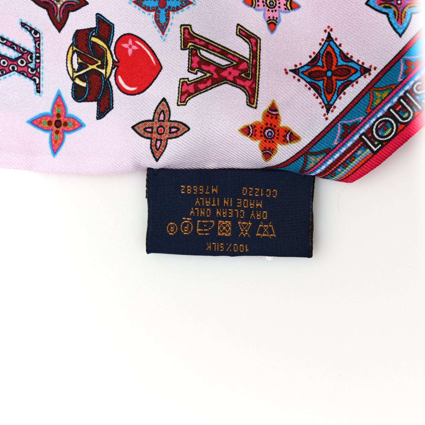 Silk Monogram Romance BB Bandeau Rose