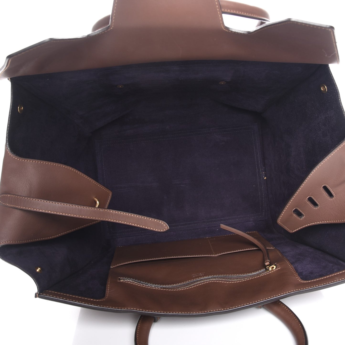 Natural Calfskin Medium Tie Knot Tote Acajou
