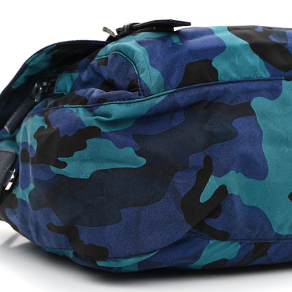 Prada Tessuto Nylon Camouflage Messenger Bag Royal 8 of 10
