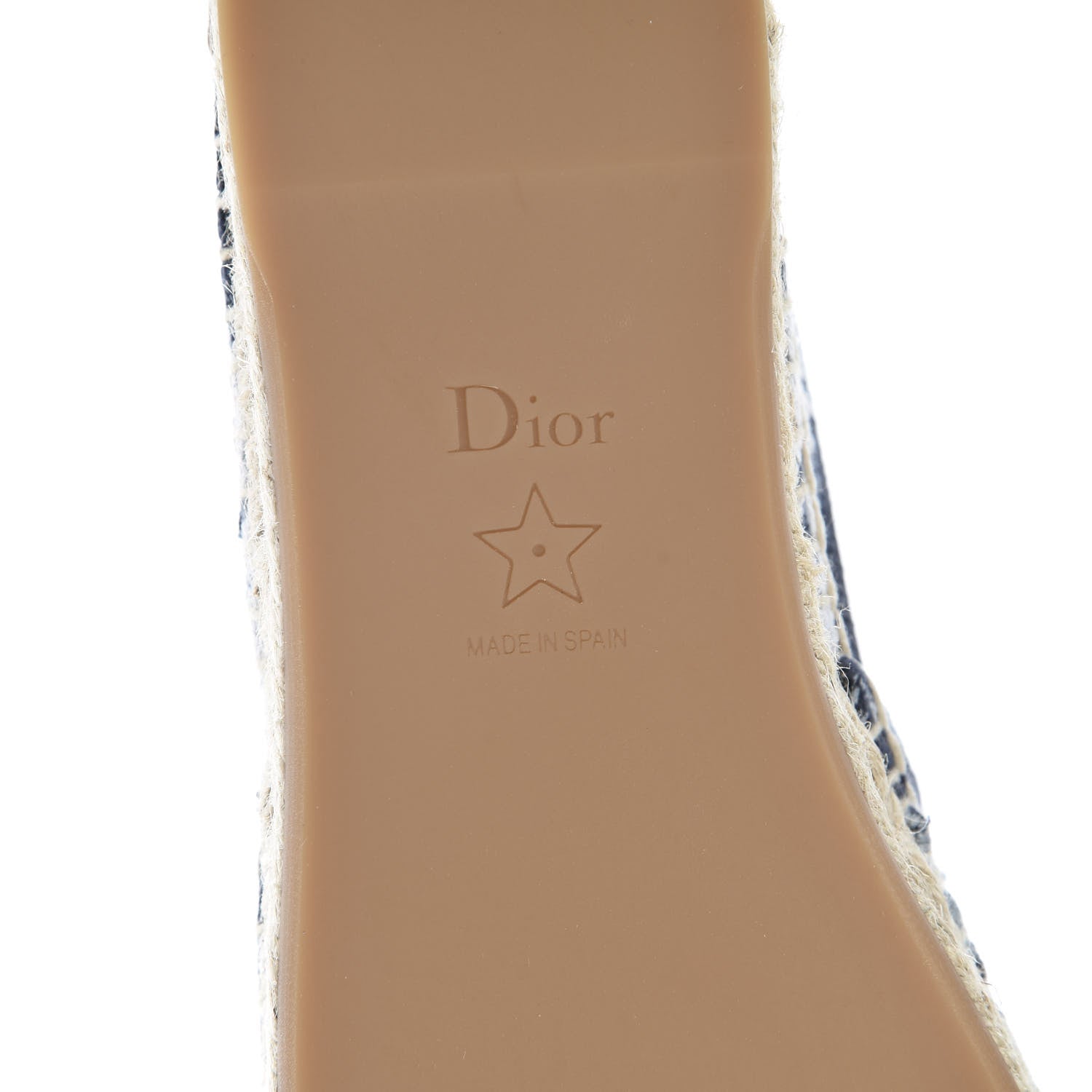 Christian Dior Canvas Tie and Dior Embroidered Granville 15mm Espadrilles 36.5 Denim 6 of 8