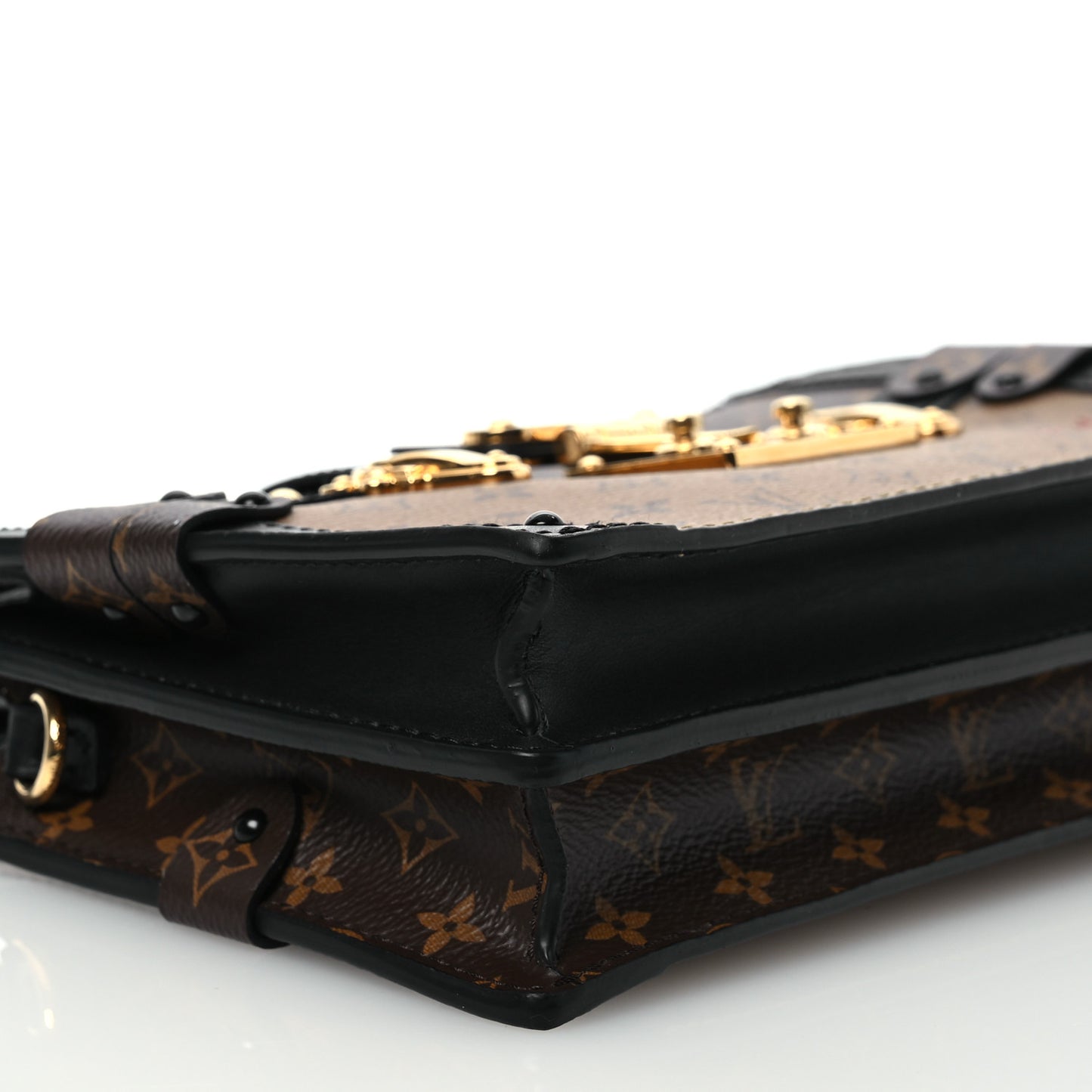 Reverse Monogram Trunk Clutch