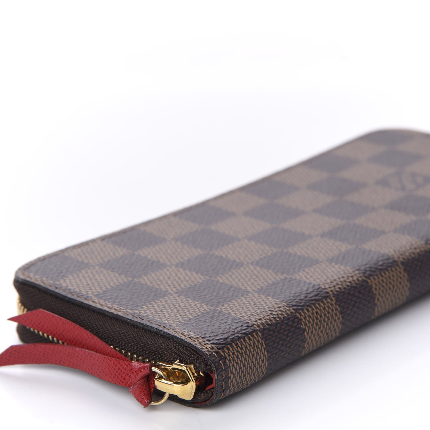 Louis Vuitton Damier Ebene Clemence Wallet Cherry 6 of 10