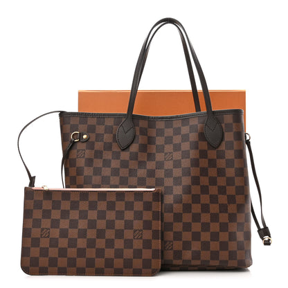 Louis Vuitton Damier Ebene Neo Neverfull MM Rose Ballerine 12 of 12