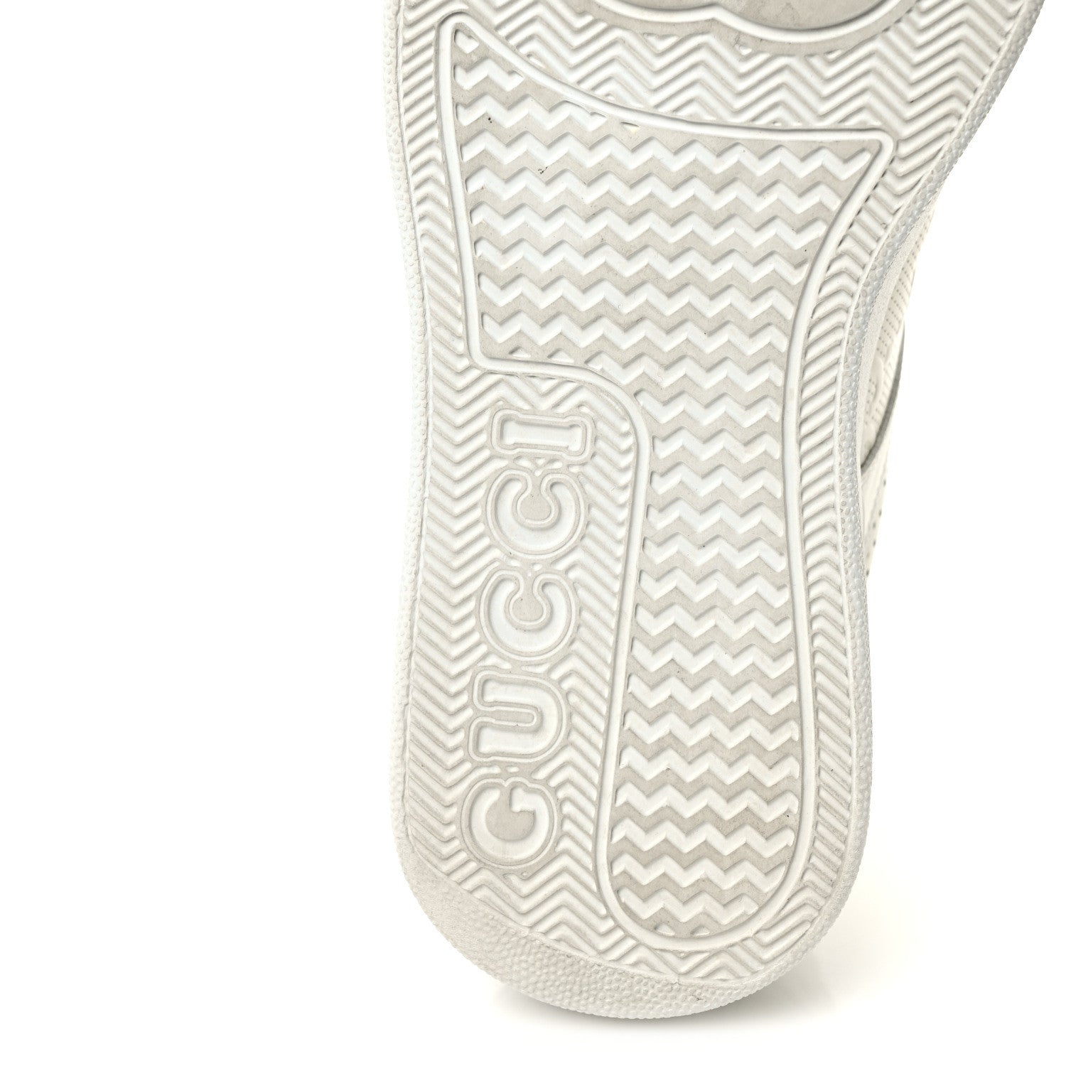 Gucci Calfskin GG Tennis Embossed Perforated Womens Platform 55mm Sneakers 39.5 Great White 7 of 9