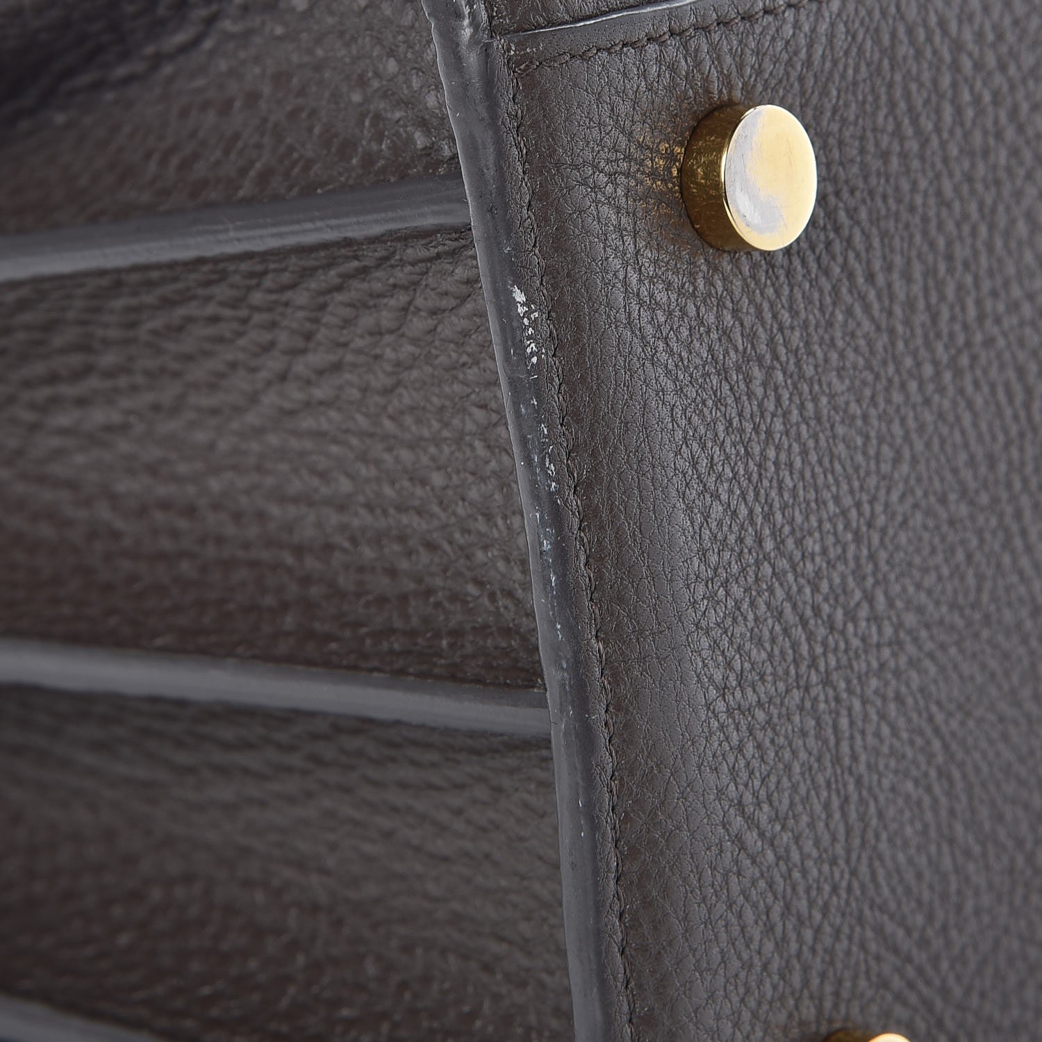 Saint Laurent Grained Calfskin Small Sac De Jour Earth 12 of 13