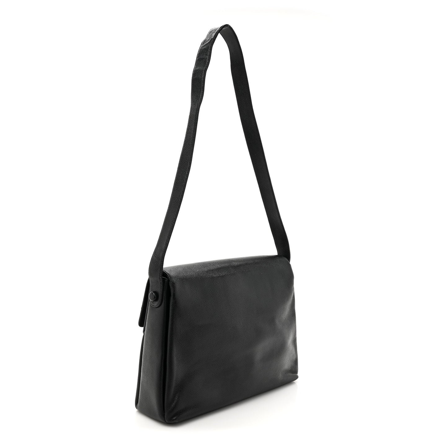 Caviar CC Shoulder Bag Black