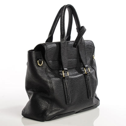 3.1 Phillip Lim 3.1 Textured Calfskin Medium Pashli Satchel Black 7 of 13