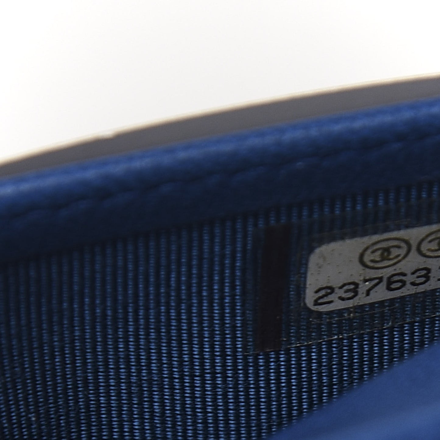 Lambskin Quilted Card Holder Wallet Blue