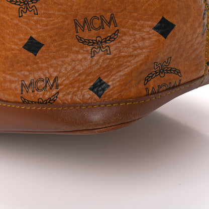 MCM Visetos Drawstring Bucket Bag Cognac 13 of 20