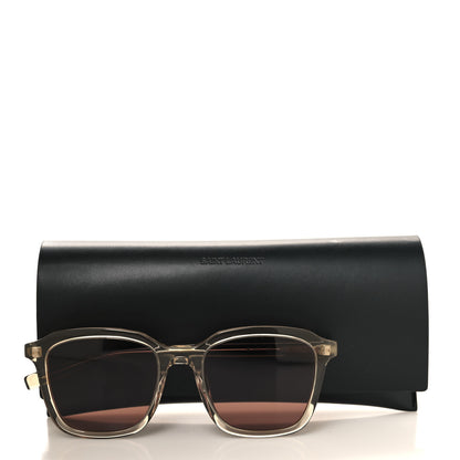 Saint Laurent Transparent Acetate SL 457 Sunglasses Brown 8 of 8