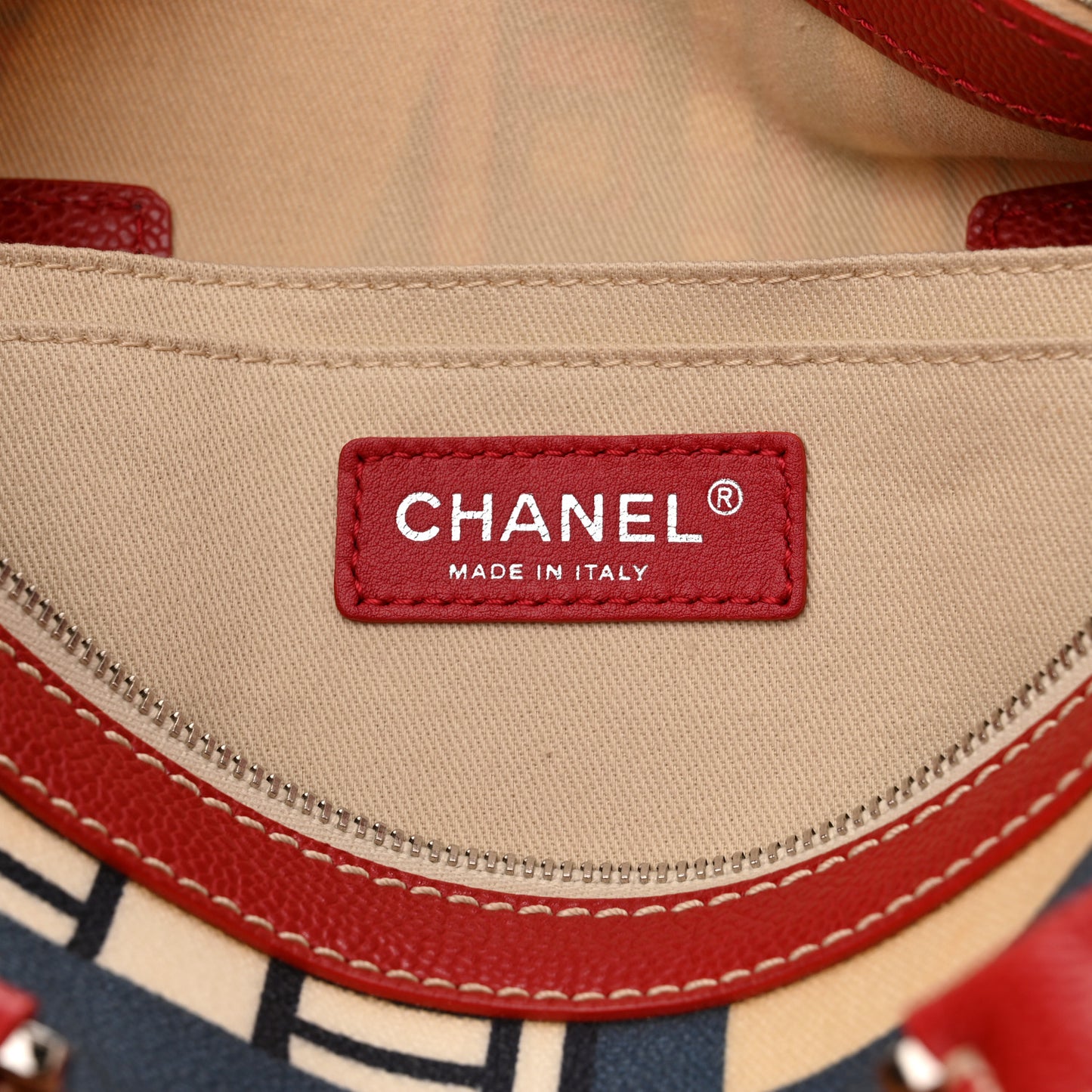 Coated Canvas Le Train Boston Bag Red