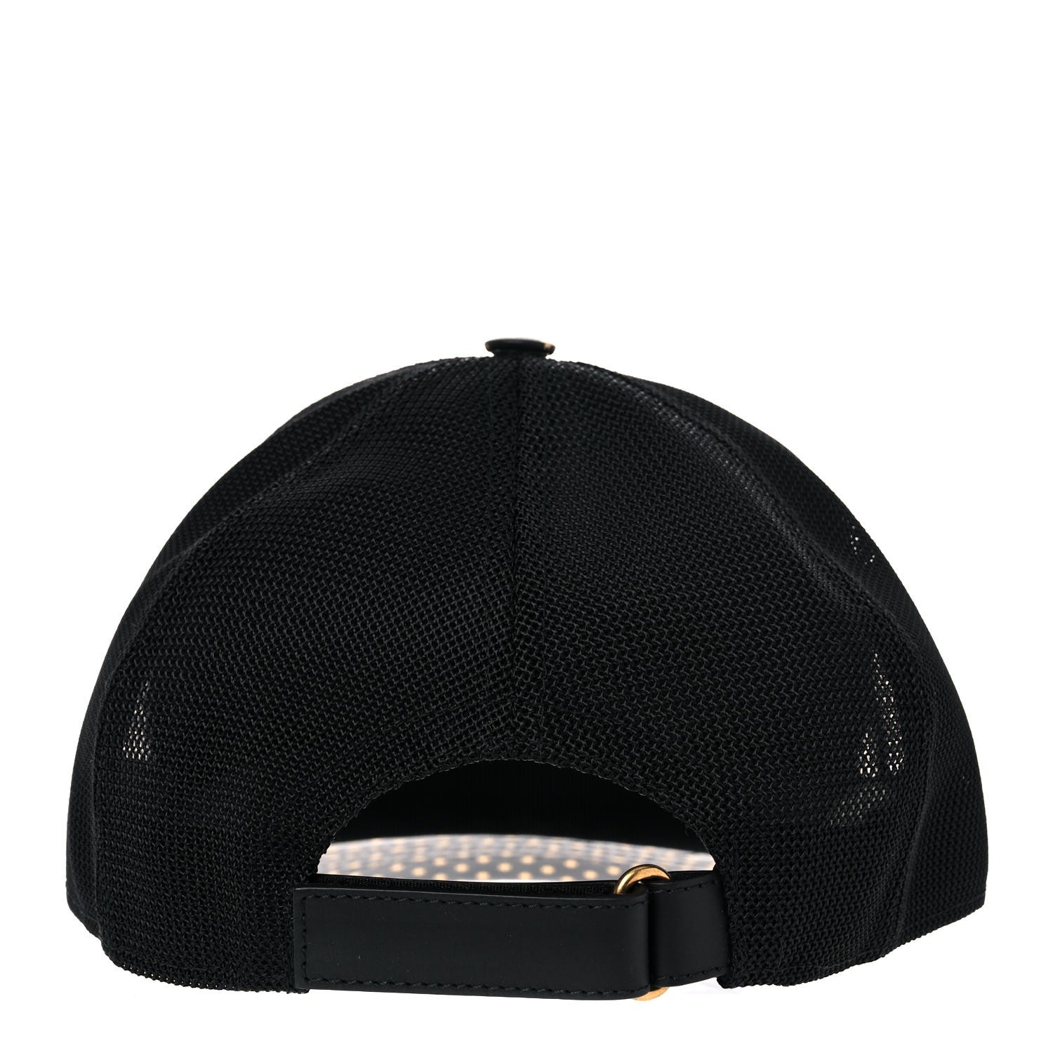 Gucci X SEGA Calfskin GUCCY Stars Baseball Hat L Black Gold 4 of 8