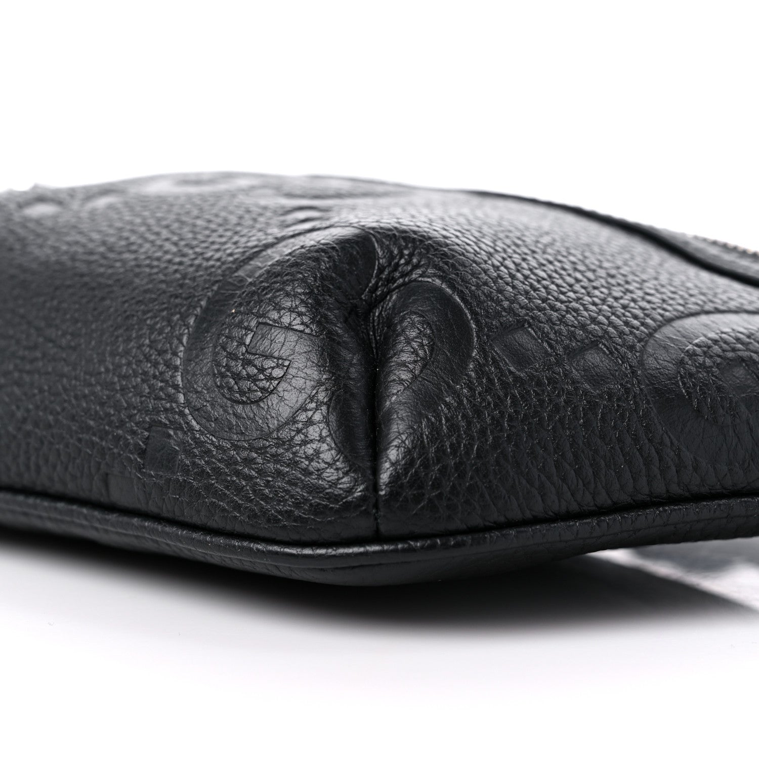 Gucci Piuma Calfskin Jumbo GG Embossed Small Belt Bag Black 9 of 9