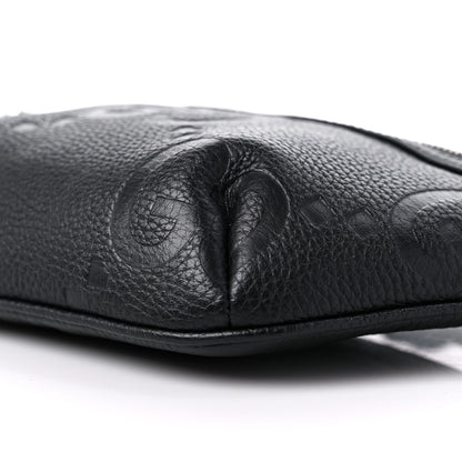 Gucci Piuma Calfskin Jumbo GG Embossed Small Belt Bag Black 9 of 9