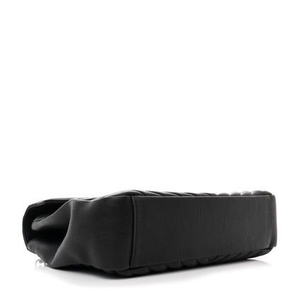 Saint Laurent Sheepskin Matelasse Chevron Monogram Large College Satchel Black 4 of 11