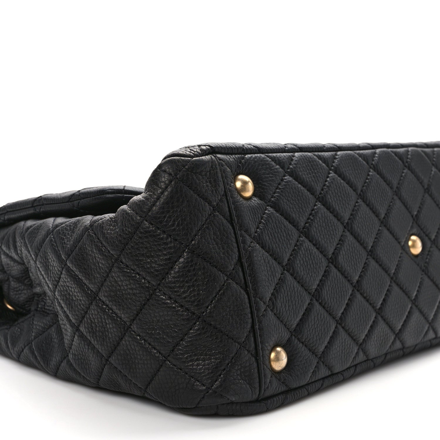 Chanel Calfskin Quilted XXL Travel Flap Bag Black 8 of 13