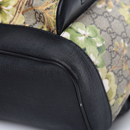 Gucci GG Supreme Monogram Blooms Medium Day Backpack Beige New Military Black 11 of 16