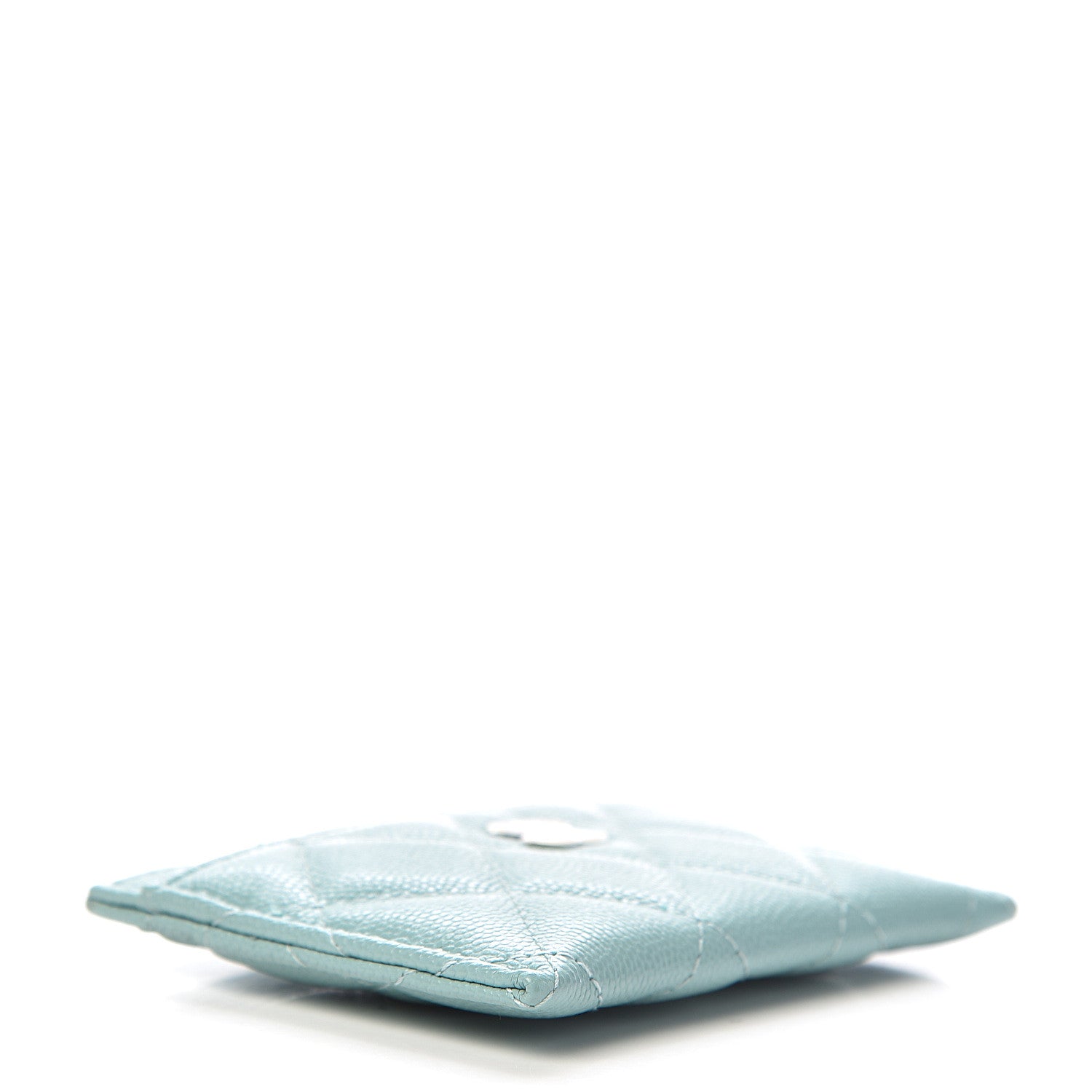 Chanel Caviar Quilted Card Holder Light Blue 4 of 9