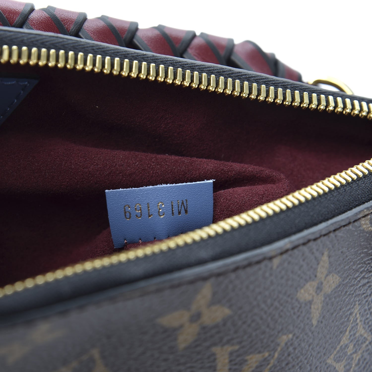 Louis Vuitton Monogram Beaubourg Hobo Mini Bordeaux Red Peach Safran Blue Jean Blue 8 of 9