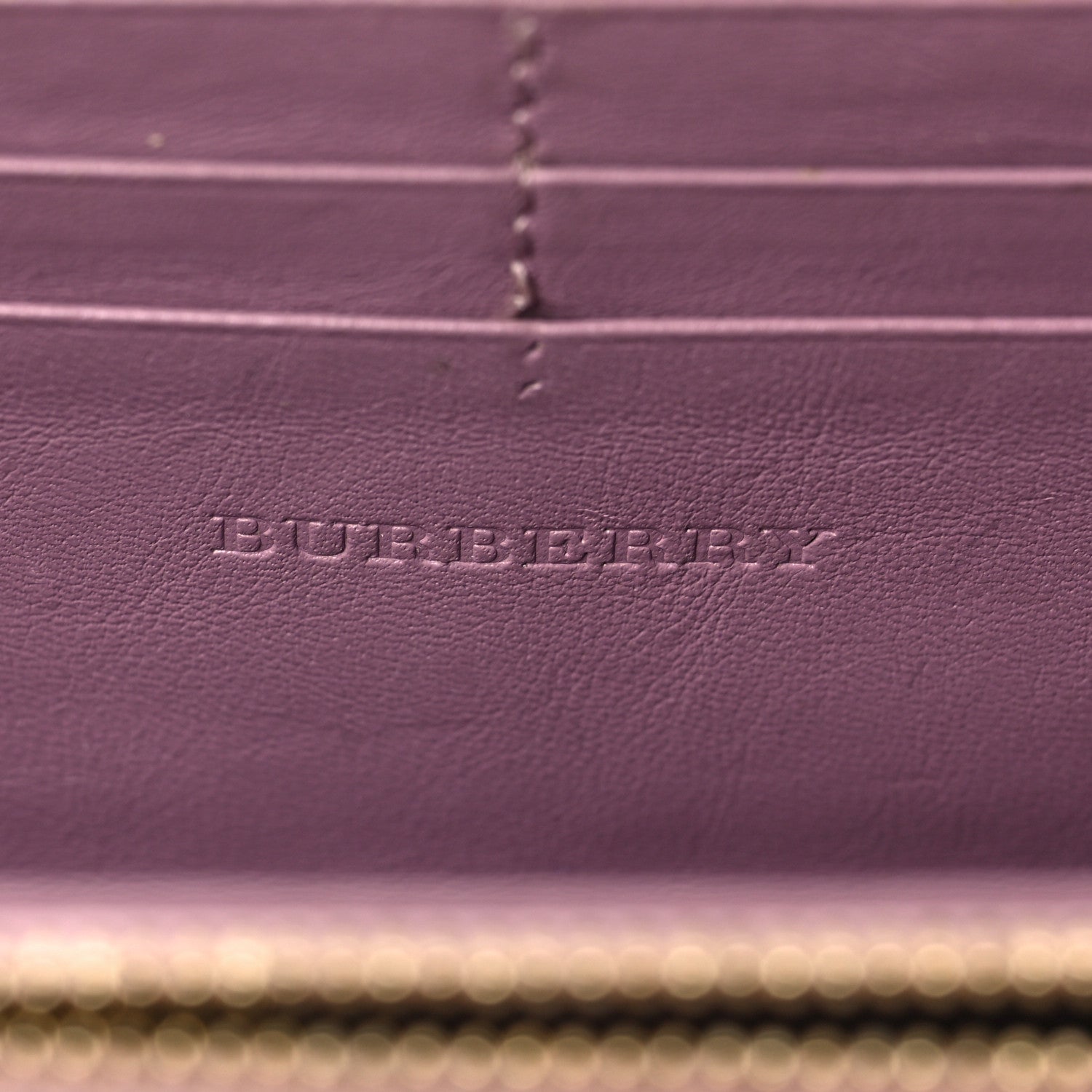 Burberry London Calfskin Zip Around Wallet Pink 6 of 9