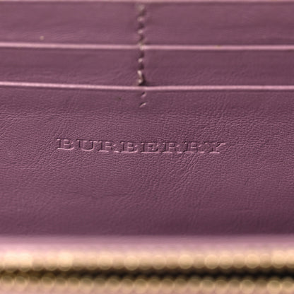 Burberry London Calfskin Zip Around Wallet Pink 6 of 9