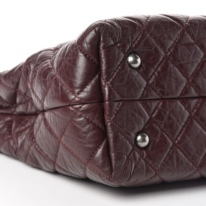 Chanel Aged Calfskin Reissue 2.55 Tote Burgundy 9 of 10