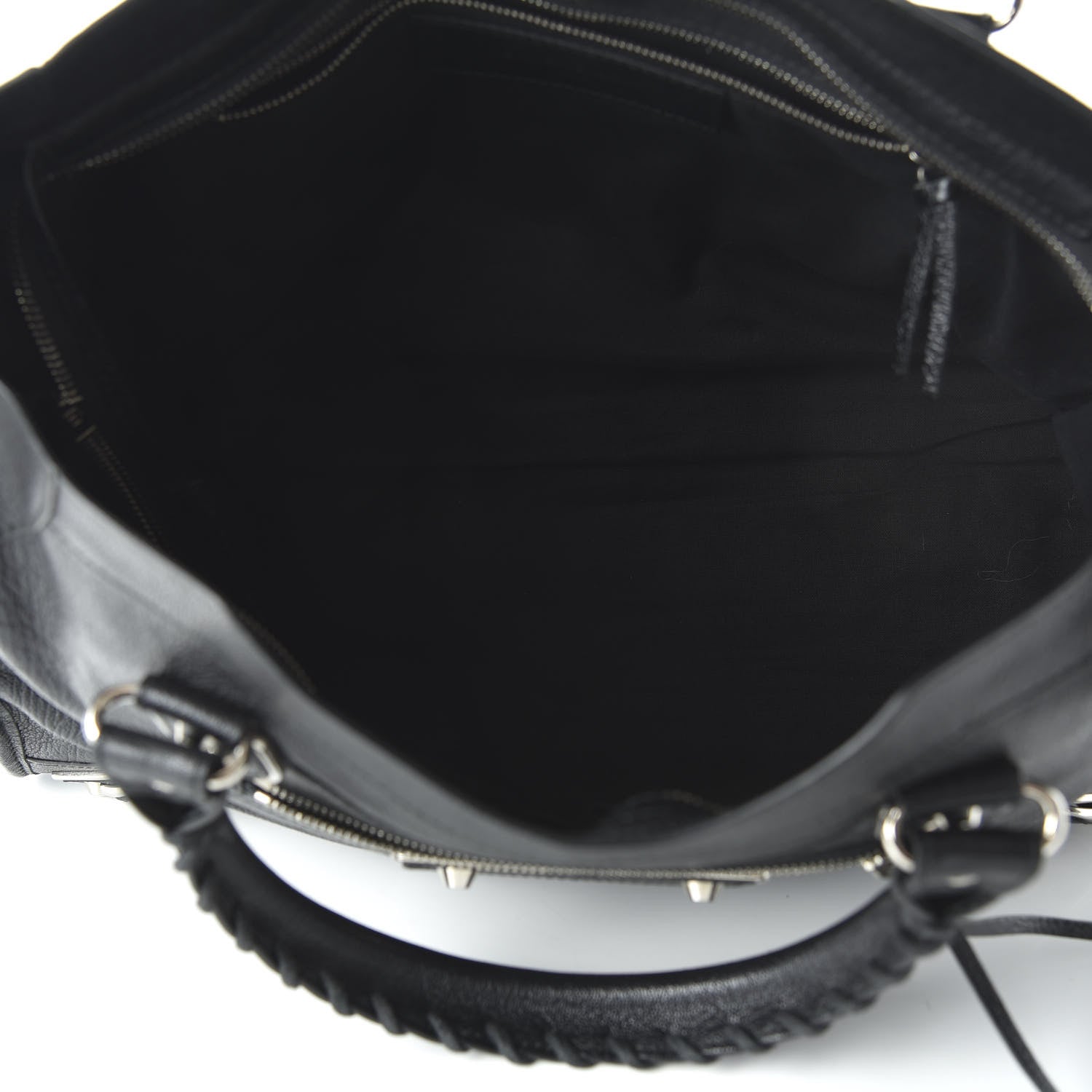 Balenciaga Chevre Silver Metallic Edge Hardware City Black 6 of 11