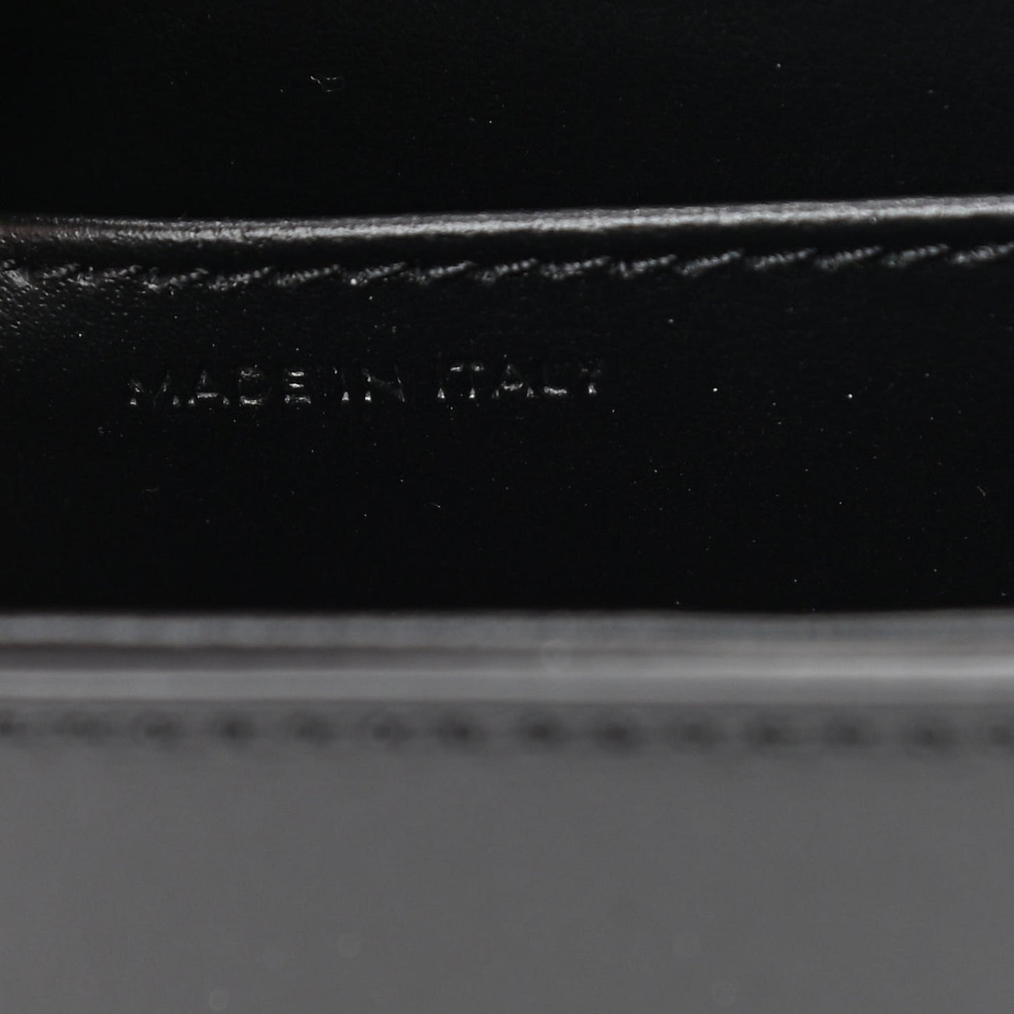 Shiny Calfskin Mini Triomphe Black