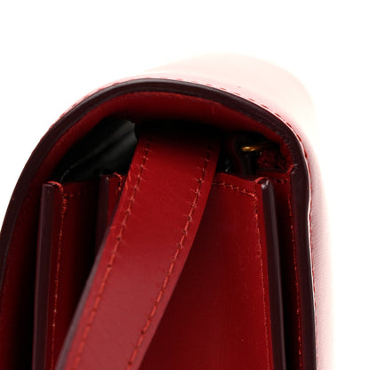 Celine Box Calfskin Medium Classic Box Flap Bag Red 11 of 14