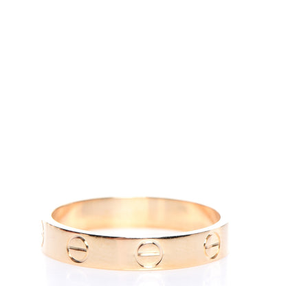 Cartier 18K Yellow Gold 3.5mm LOVE Wedding Band Ring 55 7.25 4 of 6