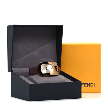 Fendi Stainless Steel Calfskin Diamond 29mm Chameleon Quartz Watch 4 of 4