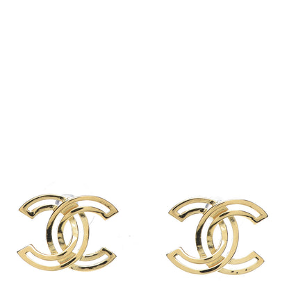 Chanel Metal Obazine CC Earrings Gold 1 of 5