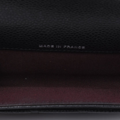 Chanel Caviar Quilted Flap Card Holder Wallet Black 5 of 13