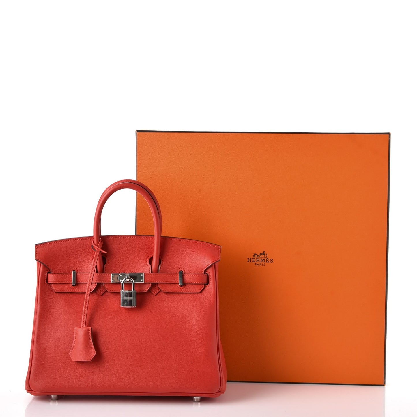 Swift Birkin 25 Rouge Tomate