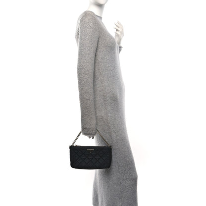 Prada Nylon Tessuto Impuntu Quilted Crossbody Bag Black 2 of 11