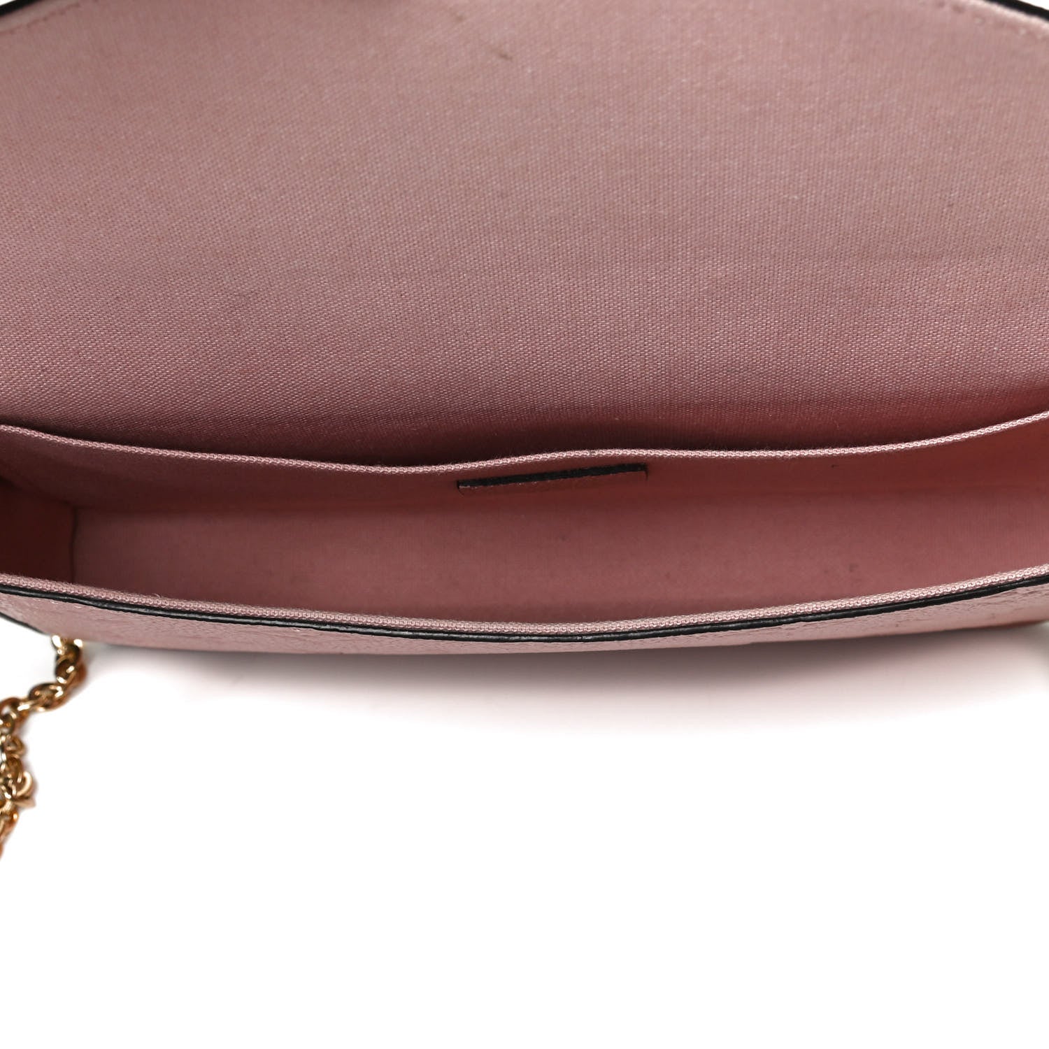 Louis Vuitton Empreinte Pochette Felicie Chain Wallet Rose Poudre 6 of 14