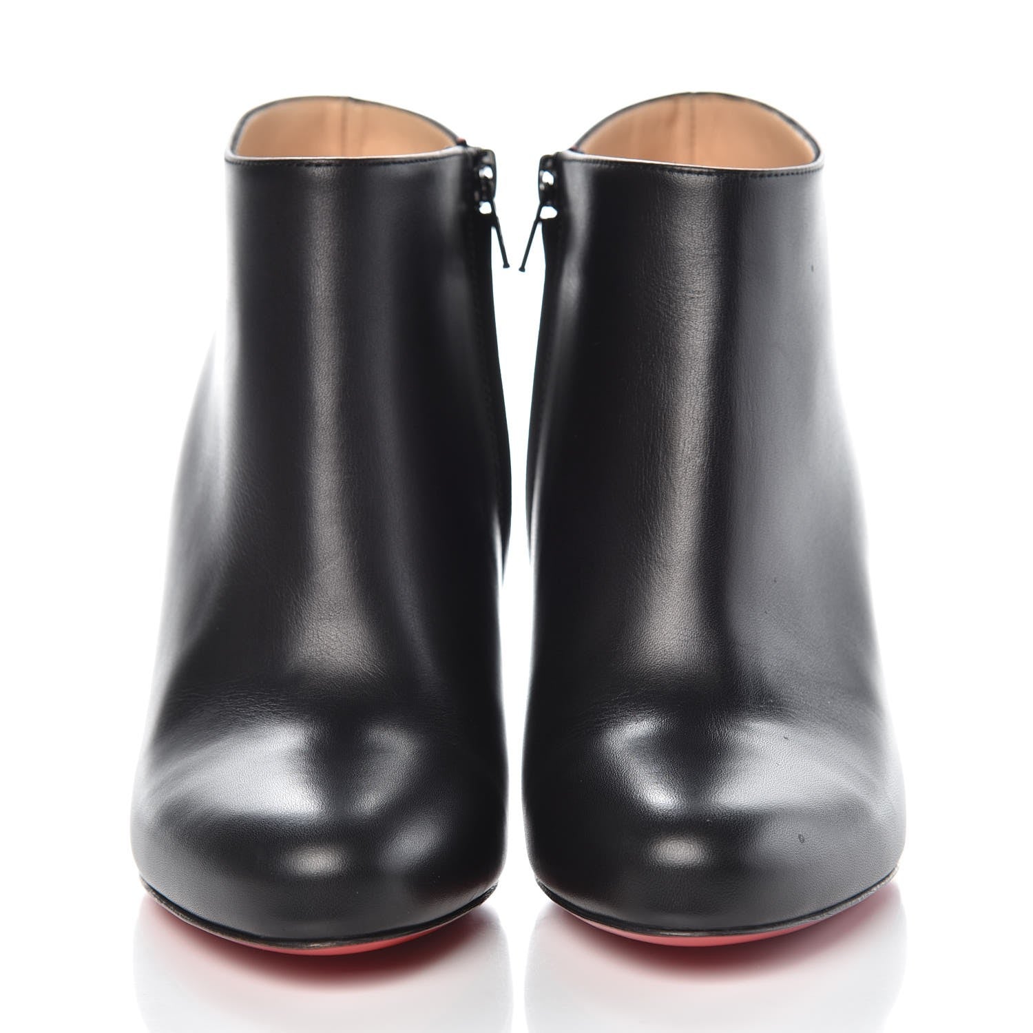 Christian Louboutin Calfskin Belle 85 Ankle Boots 37.5 Black 2 of 9
