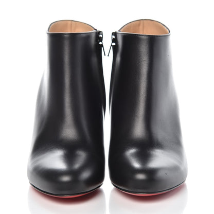 Christian Louboutin Calfskin Belle 85 Ankle Boots 37.5 Black 2 of 9