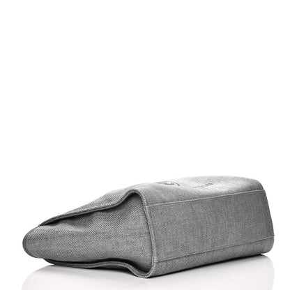 Chanel Canvas Large Deauville Tote Grey 5 of 8