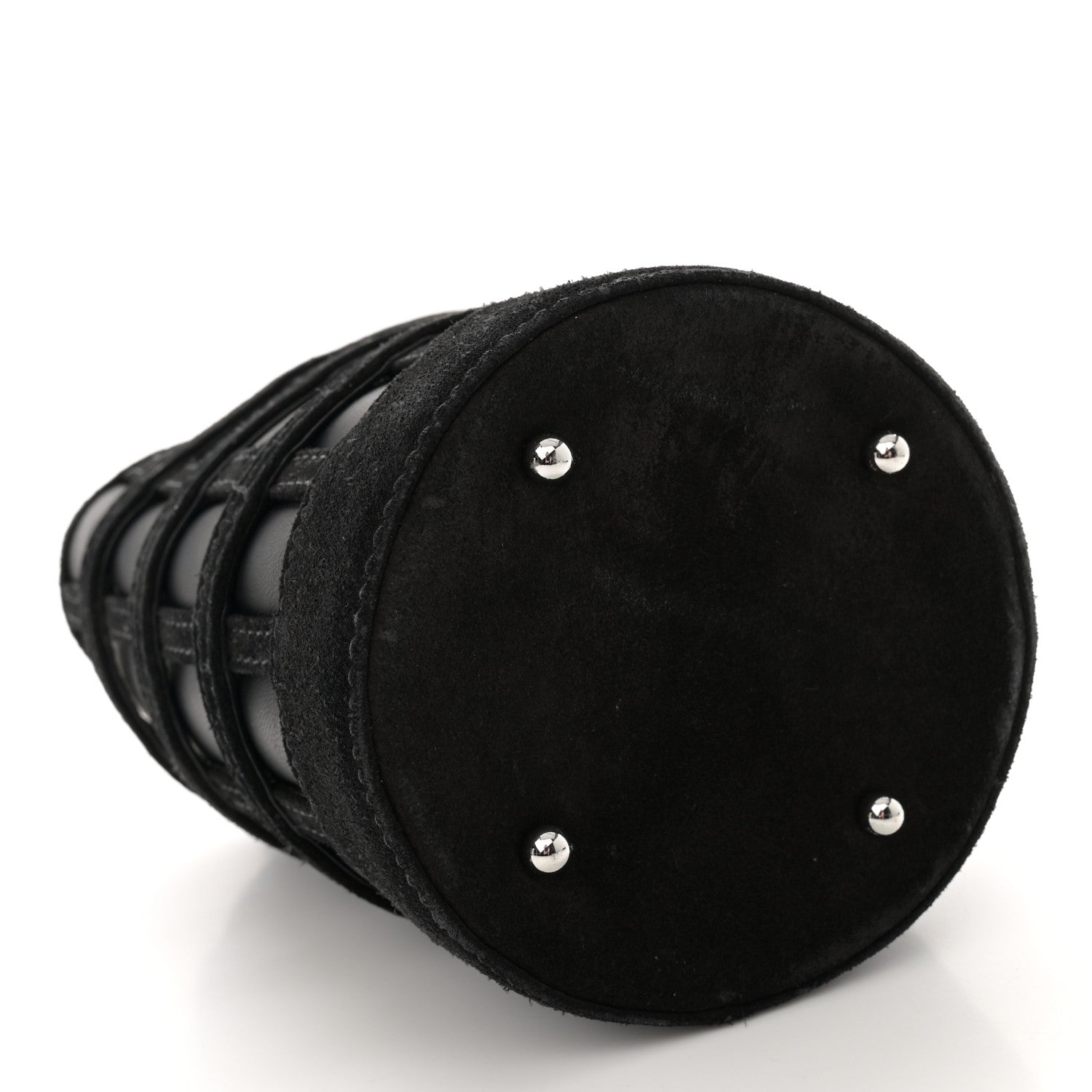 Alexander Wang Suede Calfskin Roxy Mini Bucket Bag Black 5 of 11