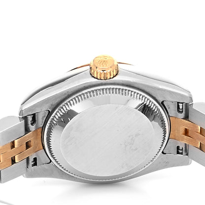 Rolex Stainless Steel 18K Yellow Gold Diamond 26mm Oyster Perpetual Datejust Watch Champagne Jubilee 179173 4 of 4