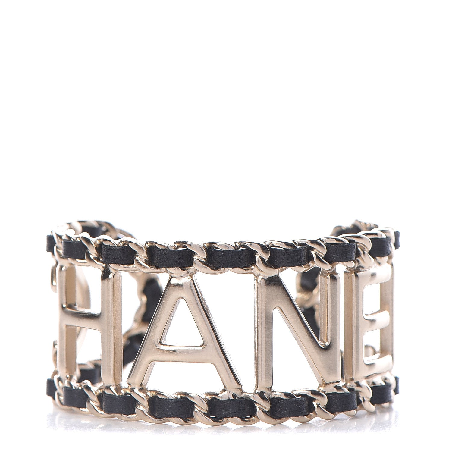 Chanel Lambskin Chain Vintage Allure Bracelet Gold 1 of 6