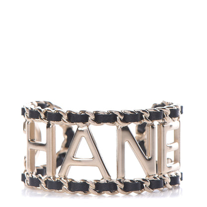 Chanel Lambskin Chain Vintage Allure Bracelet Gold 1 of 6