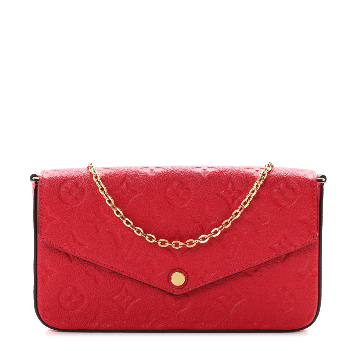 Empreinte Pochette Felicie Chain Wallet Scarlet