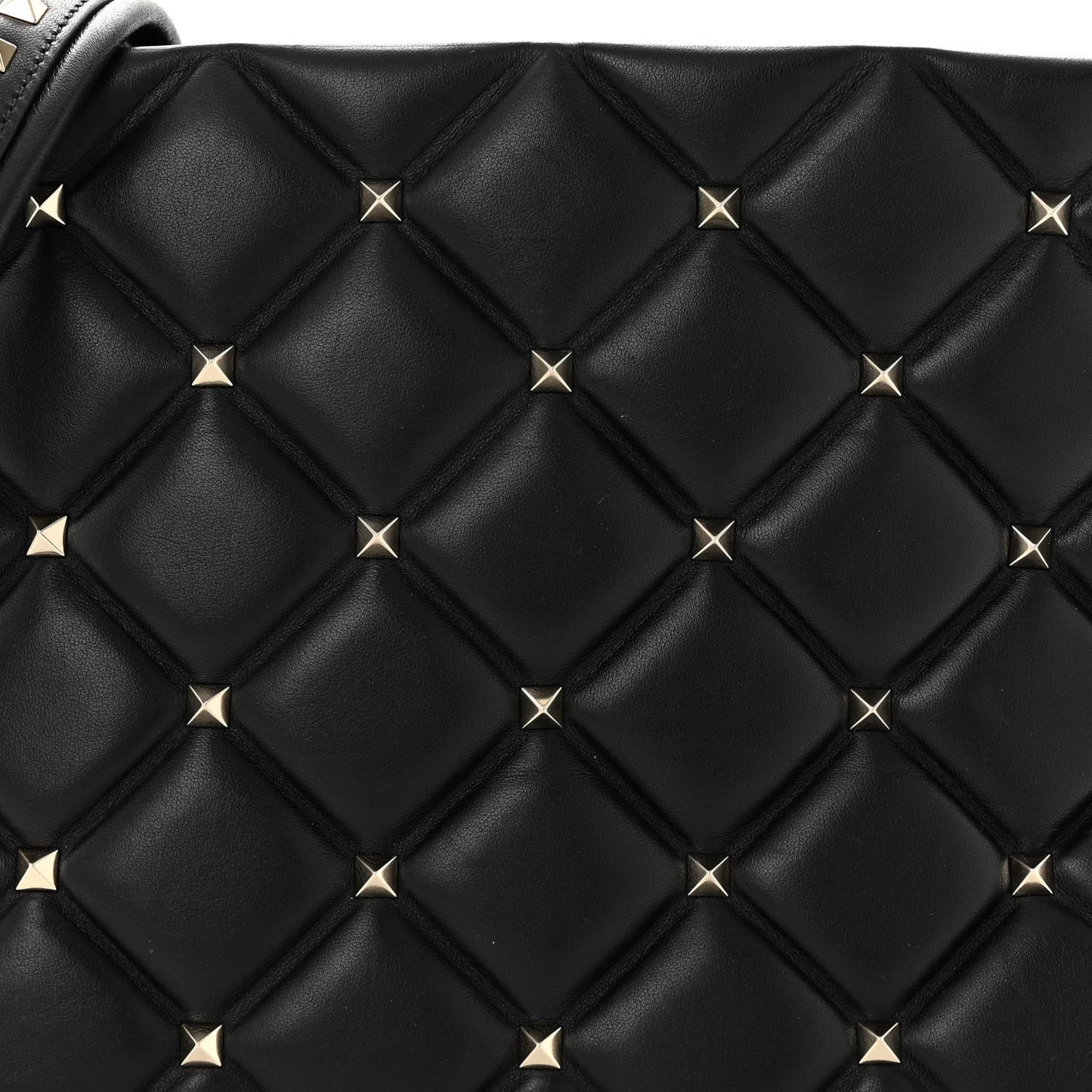 Nappa Candystud Shoulder Bag Black