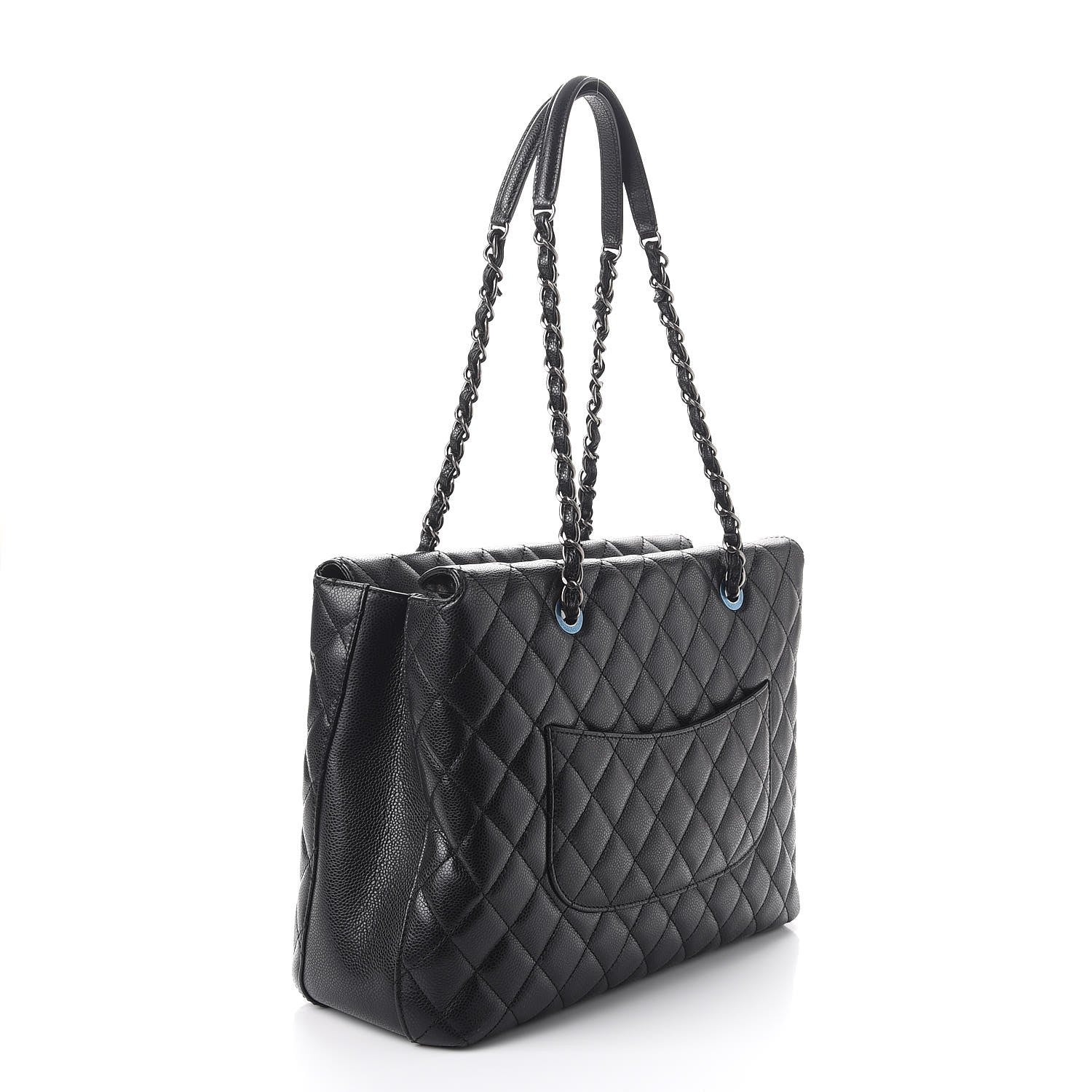 Chanel Caviar Quilted City Shopping Tote Black 3 of 7